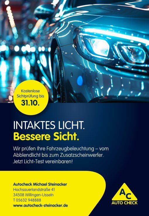 Sichtprüfung bei Autocheck Steinacker in Willingen-Usseln Bild: Sichtprüfung bei Autocheck Steinacker in Willingen-Usseln